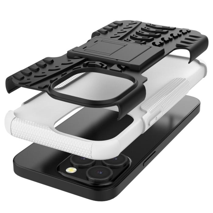 Bild 6,  iPhone 13 Pro - Ultimata Stöttåliga Skalet med Stöd - Vit - Teknikhallen.se