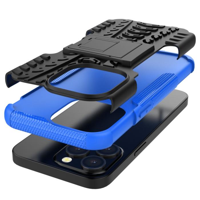 Bild 6,  iPhone 13 Pro - Ultimata Stöttåliga Skalet med Stöd - Blå - Teknikhallen.se