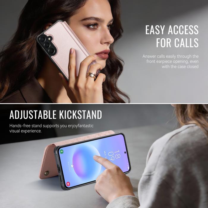 Bild 4, CASEME CASEME Samsung Galaxy A17/A16/A26 Skal RFID Plånbok Roséguld - Teknikhallen.se