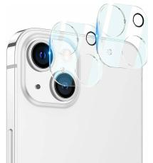  2-Pack iPhone 13/13 Mini Linsskydd H&auml;rdat Glas Transparent - Teknikhallen.se