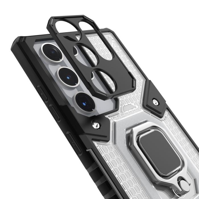 Bild 6,  Samsung Galaxy S22 Ultra Skal Hybrid Armor Ring Lila - Teknikhallen.se