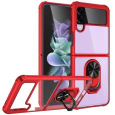  Samsung Galaxy Z Flip 4 Skal Shockproof Ring R&ouml;d - Teknikhallen.se