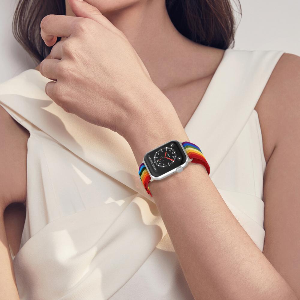 ColorPop Apple Watch 38/40/41 mm Armband Alpine Pro Loop Rainbow - Teknikhallen.se