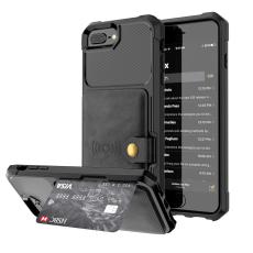  iPhone 6/6S/7/8 Plus - Skal Med Magnetiskt Pl&aring;nbok - Svart - Teknikhallen.se