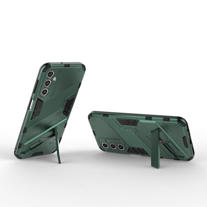 Bild 3,  Samsung Galaxy A24 5G Skal Hybrid Kickstand Grön - Teknikhallen.se