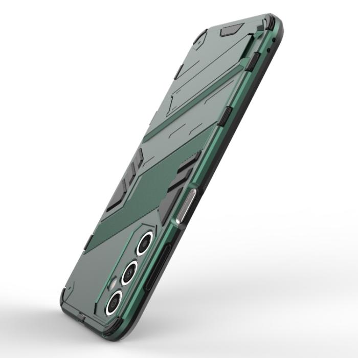 Bild 4,  Samsung Galaxy A24 5G Skal Hybrid Kickstand Grön - Teknikhallen.se
