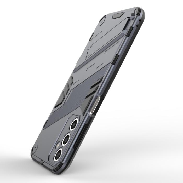Bild 4,  Samsung Galaxy A24 5G Skal Hybrid Kickstand Grå - Teknikhallen.se