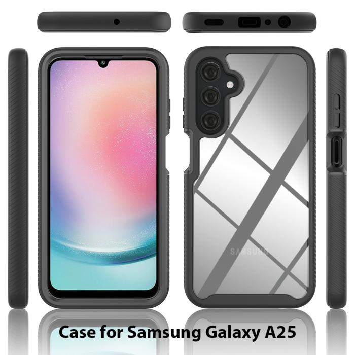 Bild 6,  Samsung Galaxy A25 5G 360° Shockproof Hybrid Skal Svart - Teknikhallen.se