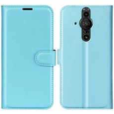  Sony Xperia Pro-I Fodral Litchi Textur Ljus Bl&aring; - Teknikhallen.se