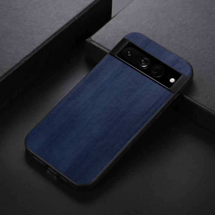 Bild 2,  Google Pixel 7 Pro Skal Läderbelagt Blå - Teknikhallen.se