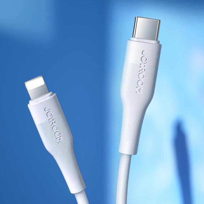 Bild 2, JOYROOM Joyroom 20W 1.2m Lightning - USB-C PD Snabbladdare - Vit - Teknikhallen.se