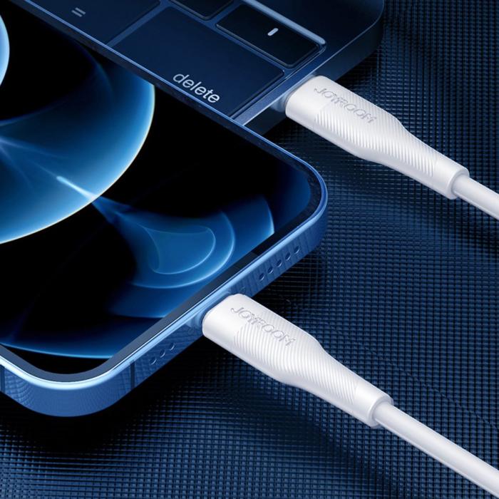 Bild 5, JOYROOM Joyroom 20W 1.2m Lightning - USB-C PD Snabbladdare - Vit - Teknikhallen.se