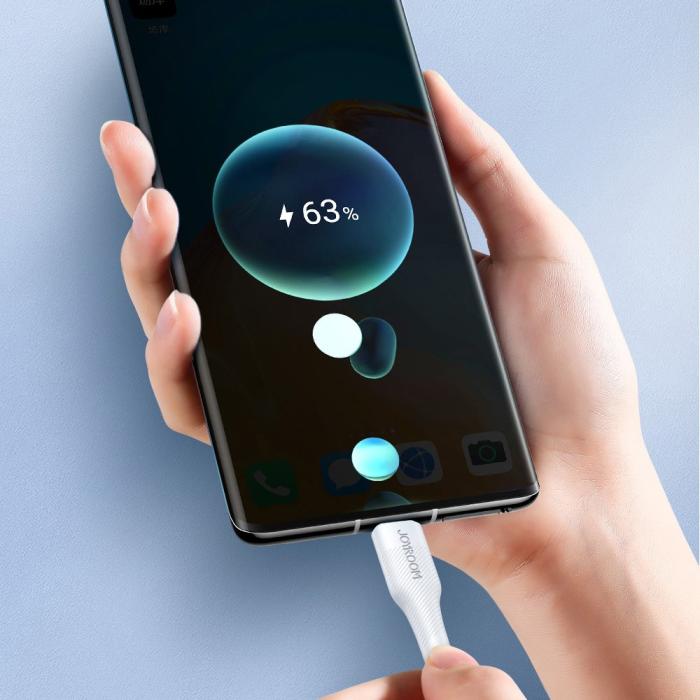 Bild 3, JOYROOM Joyroom 1.2m 60W 3A USB-C - USB-C PD Snabbladdare - Svart - Teknikhallen.se