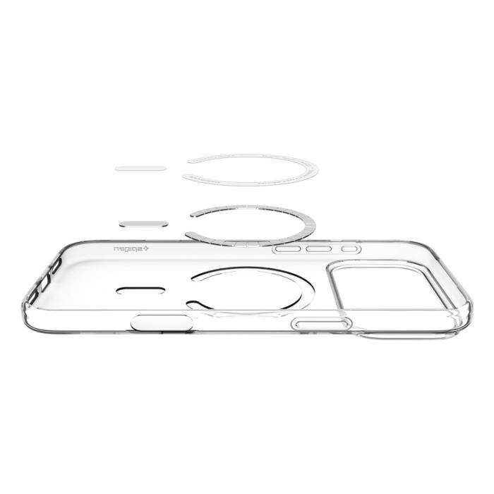 Bild 5, Spigen Spigen iPhone 17 Pro Skal MagSafe Liquid Crystal Transparent - Teknikhallen.se