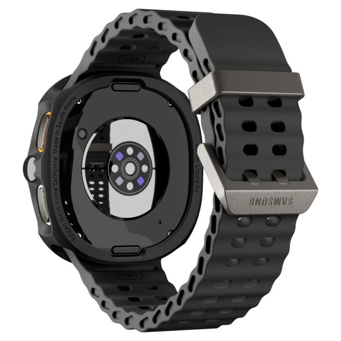 Bild 3, Spigen Spigen Galaxy Watch 8 44 mm Skal Liquid Air Matt Svart - Teknikhallen.se