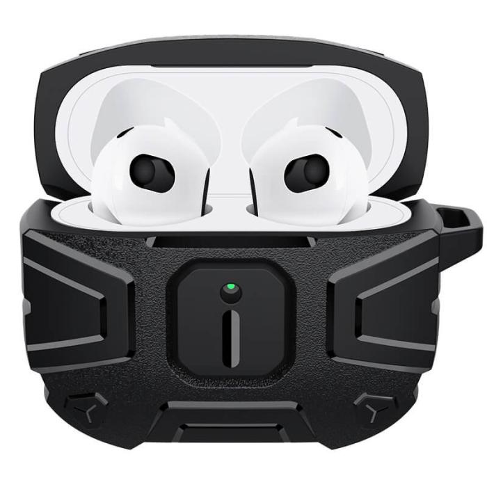 Bild 3, NILLKIN NILLKIN AirPods 3 Skal Explorer Knight Black - Teknikhallen.se