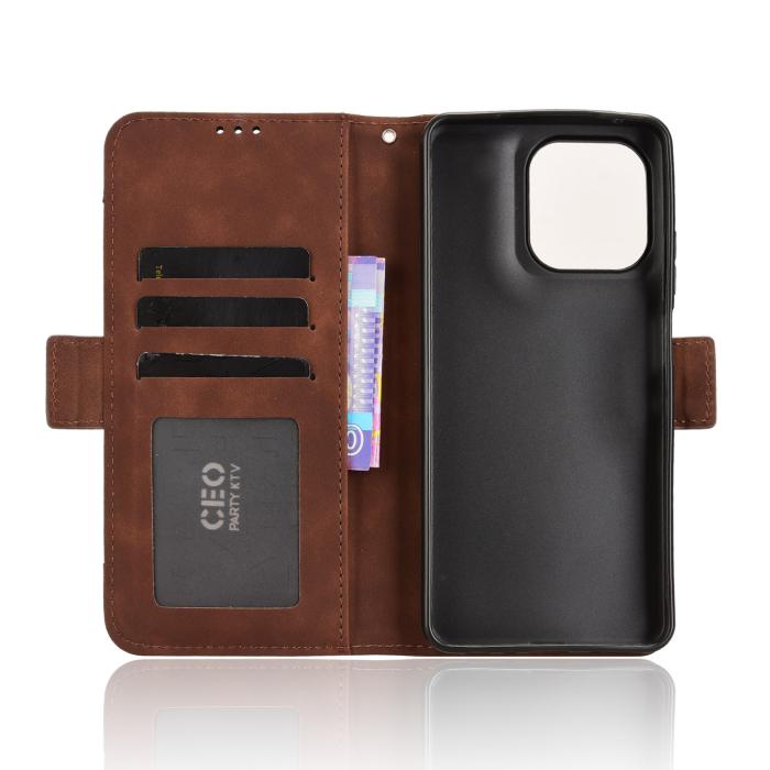 Bild 4,  Motorola Moto G56 5G Fodral Med Avtagbart Kortfack Brun - Teknikhallen.se