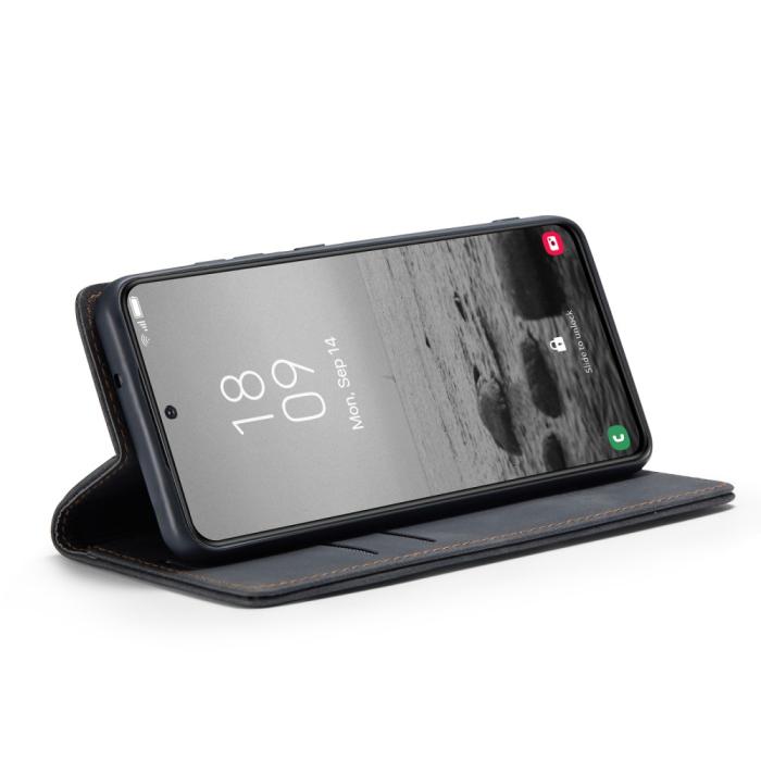 Bild 3, CASEME CASEME Samsung Galaxy S23 Plus Fodral Flip Läder Svart - Teknikhallen.se