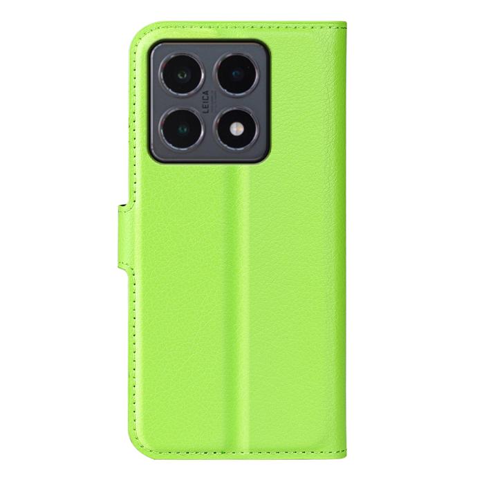 Bild 3,  Xiaomi 15T Fodral Litchi Läder Grön - Teknikhallen.se