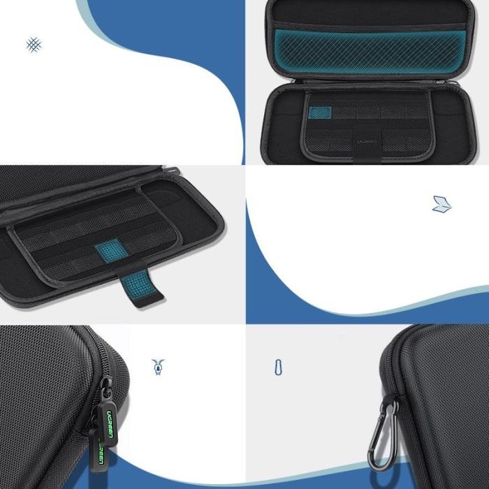 Bild 4, UGREEN Ugreen Nintendo Switch Förvaringsväska Svart - Teknikhallen.se