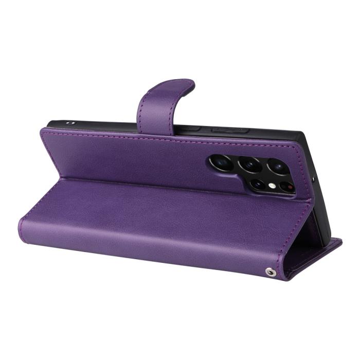 Bild 5,  Samsung Galaxy S22 Ultra Fodral 2in1 Magnet Lila - Teknikhallen.se