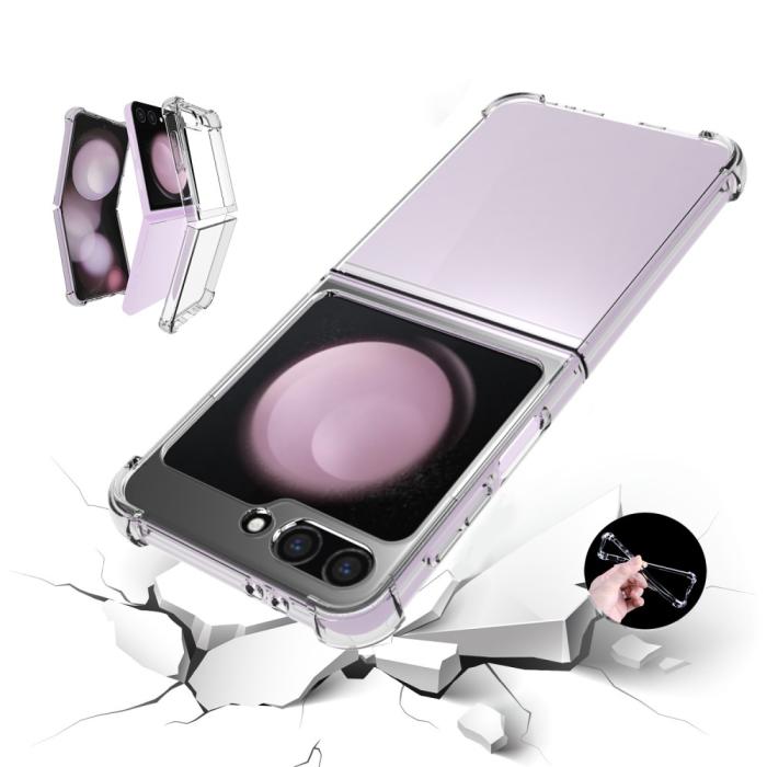 Bild 2,  Galazy Z Flip 6 / 7 FE Skal Shockproof Transparent - Teknikhallen.se