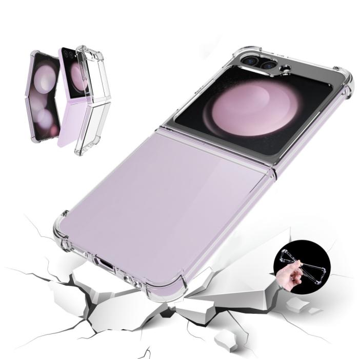 Bild 3,  Galazy Z Flip 6 / 7 FE Skal Shockproof Transparent - Teknikhallen.se