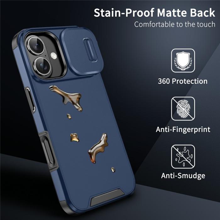 Bild 4,  iPhone 17 Skal Hybrid Armor CamCover Blå - Teknikhallen.se