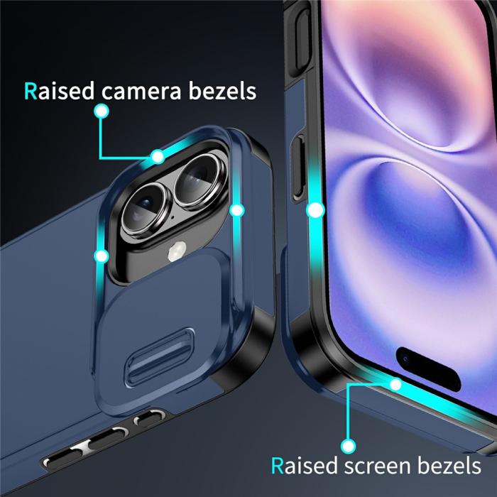 Bild 5,  iPhone 17 Skal Hybrid Armor CamCover Blå - Teknikhallen.se