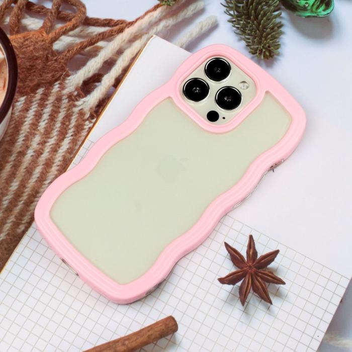 Bild 4,  iPhone 14 Pro Skal Wavy Hybrid Rosa - Teknikhallen.se