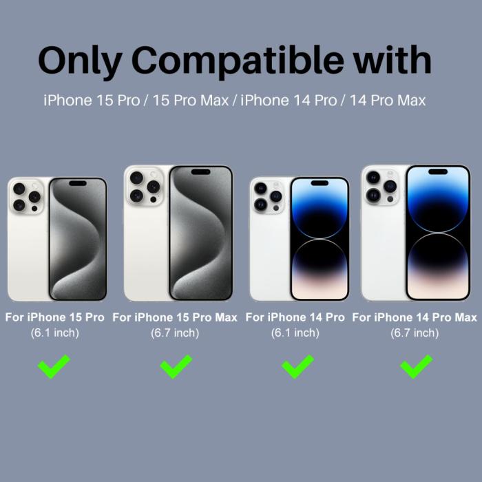 Bild 2, NORTHJO NORTHJO iPhone 15 Pro/Pro Max/14 Pro/Pro Max Linssskydd 2-PACK Glitter Fade - Teknikhallen.se