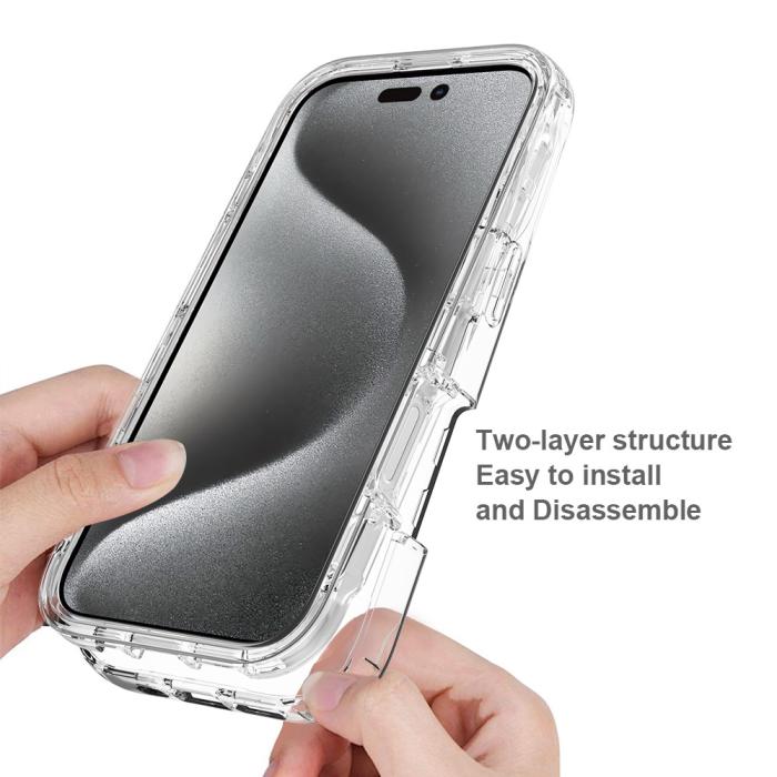 Bild 3,  iPhone 16 Pro Max Skal Hybrid Defence Transparent - Teknikhallen.se
