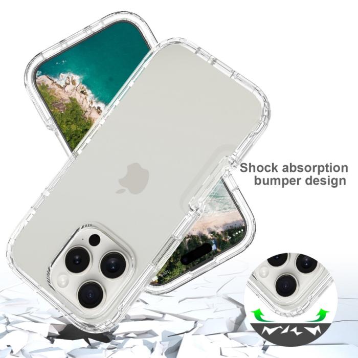 Bild 5,  iPhone 16 Pro Max Skal Hybrid Defence Transparent - Teknikhallen.se