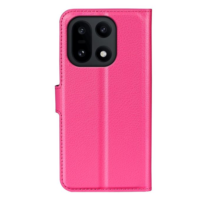 Bild 3,  OnePlus 15 Fodral Litchi Läder Rosa - Teknikhallen.se