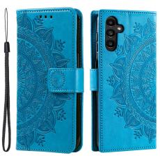  Samsung Galaxy S24 Fodral Mandala L&auml;der Bl&aring; - Teknikhallen.se