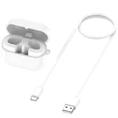  Samsung Galaxy Buds 3 Tr&aring;dl&ouml;st Laddningsfodral Vit - Teknikhallen.se