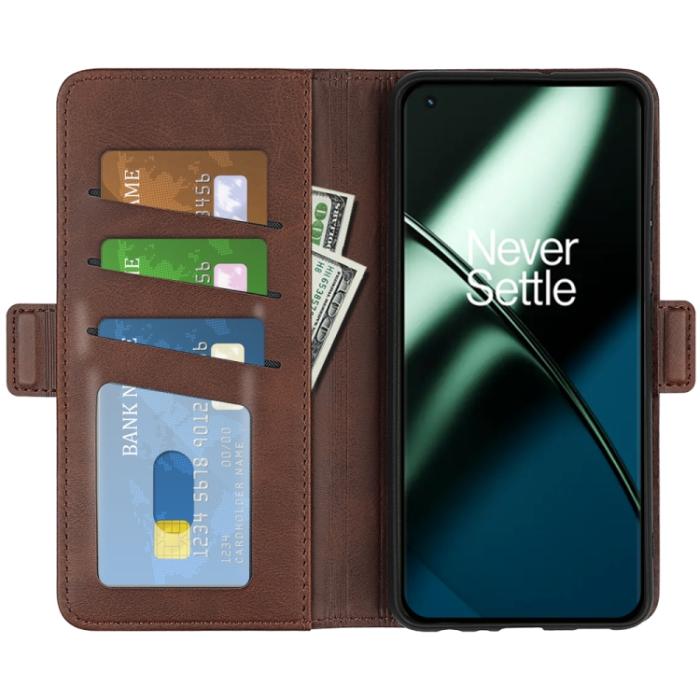 Bild 4,  OnePlus 11 5G Fodral Magnetisk Stängning Brun - Teknikhallen.se