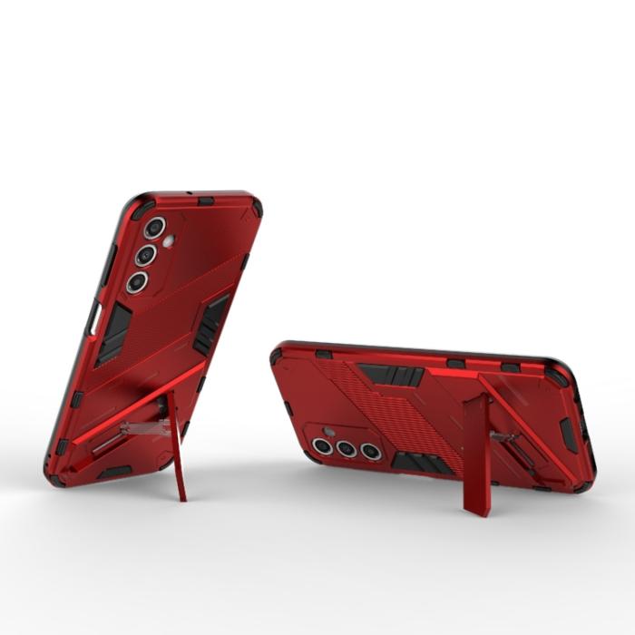 Bild 3,  Samsung Galaxy A24 5G Skal Hybrid Kickstand Röd - Teknikhallen.se