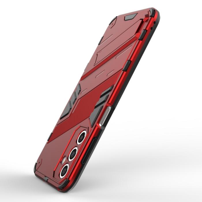Bild 4,  Samsung Galaxy A24 5G Skal Hybrid Kickstand Röd - Teknikhallen.se