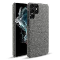 KSQ KSQ Samsung Galaxy S23 Ultra Skal Tygbelagt Gr&aring; - Teknikhallen.se
