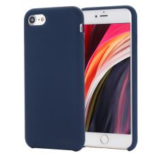  iPhone 7/8/SE Skal Liquid Silikon M&ouml;rk Bl&aring; - Teknikhallen.se