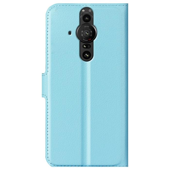 Bild 3,  Sony Xperia Pro-I Fodral Litchi Textur Ljus Blå - Teknikhallen.se