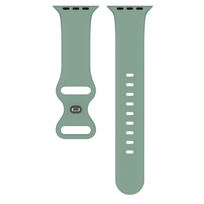 Bild 3, ColorPop Silikon Armband Butterfly Apple Watch 42/41/40/38 mm (S/M) Tallgrön - Teknikhallen.se
