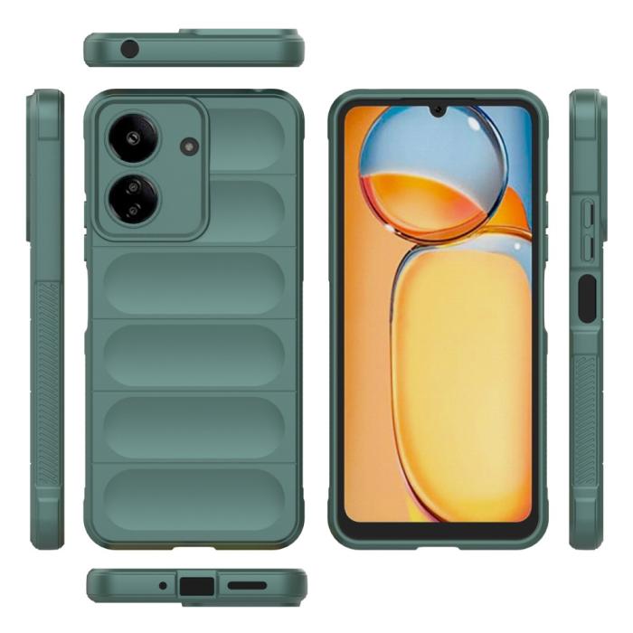 Bild 6,  Xiaomi Redmi 13C 4G Skal Magic Shield Grön - Teknikhallen.se