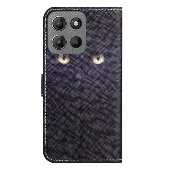 Bild 5,  Motorola Moto G86 Power/G86 5G Fodral Läder Katt Ögon - Teknikhallen.se