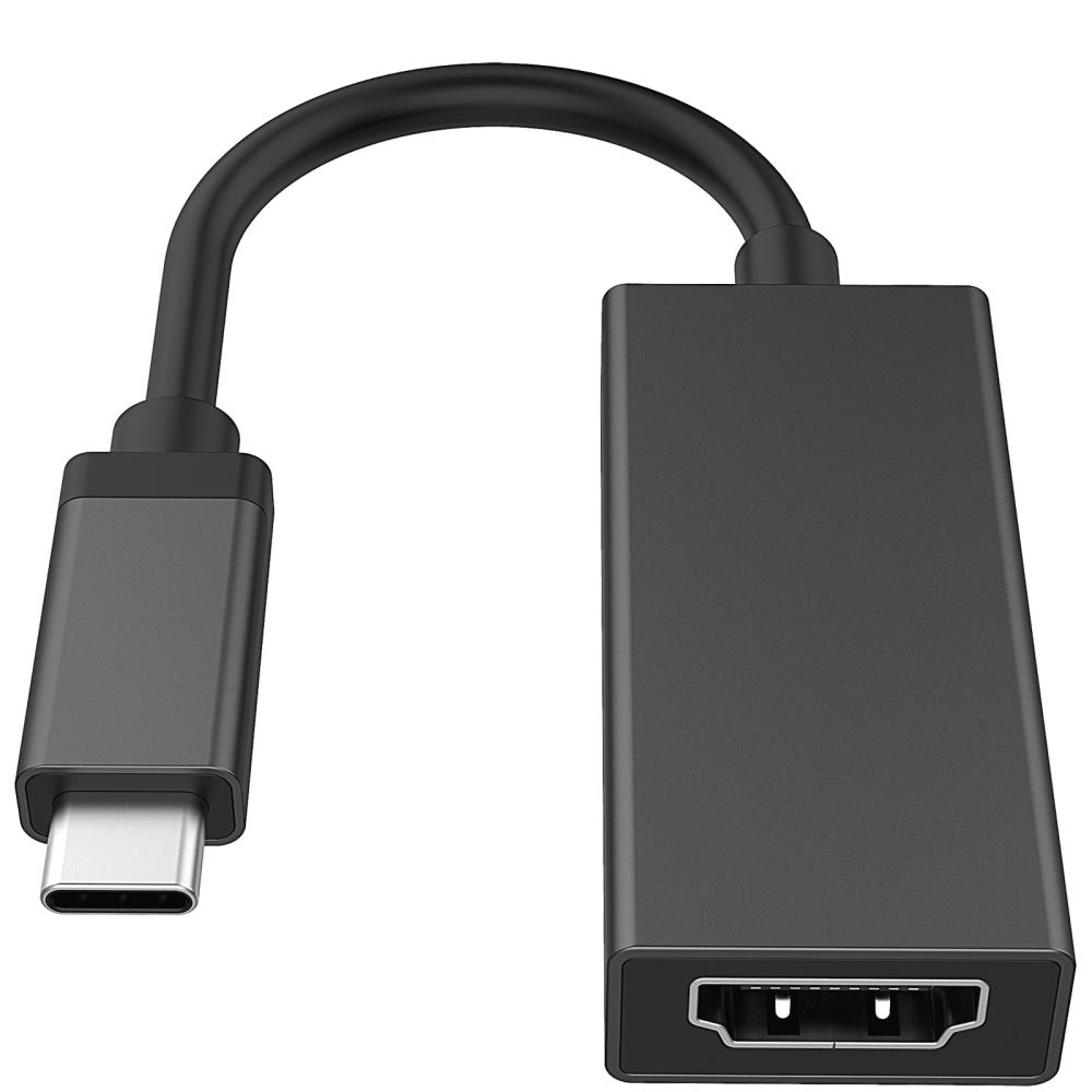 Smartline Smartline USB-C till HDMI Adapter 10cm Svart - Teknikhallen.se