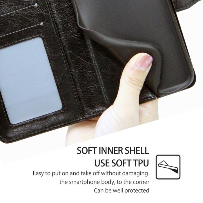 Bild 5,  Samsung Galaxy S23 Plus Fodral Läder Svart - Teknikhallen.se