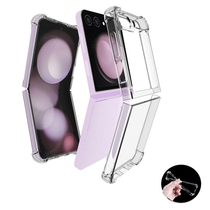 Bild 5,  Galazy Z Flip 6 / 7 FE Skal Shockproof Transparent - Teknikhallen.se