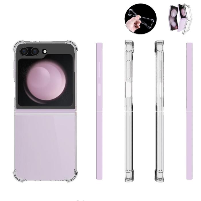 Bild 6,  Galazy Z Flip 6 / 7 FE Skal Shockproof Transparent - Teknikhallen.se
