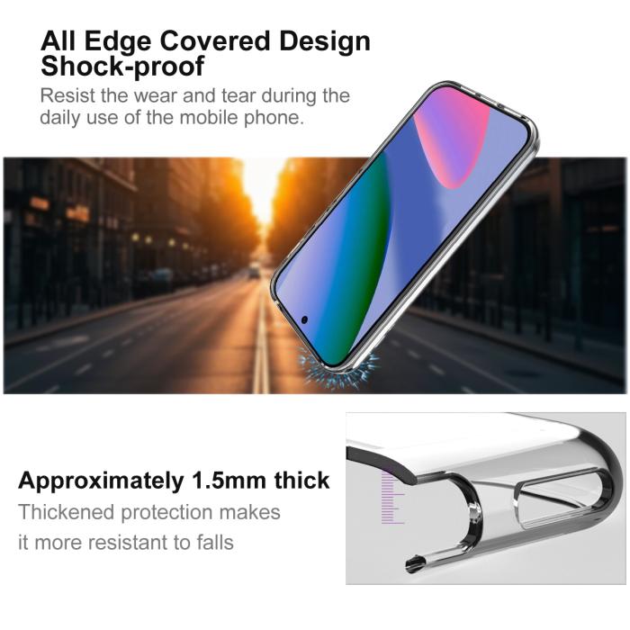 Bild 6, IMAK IMAK Google Pixel 11 / 11 Pro Skal TPU Transparent - Teknikhallen.se